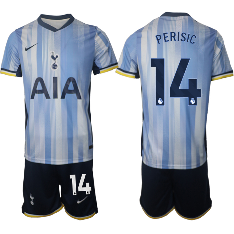 Men 2024-2025 Club Tottenham away Blue 14 Soccer Jersey
